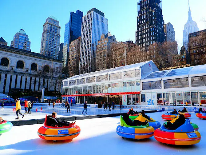 Skating in New York - Bryant Park Rink