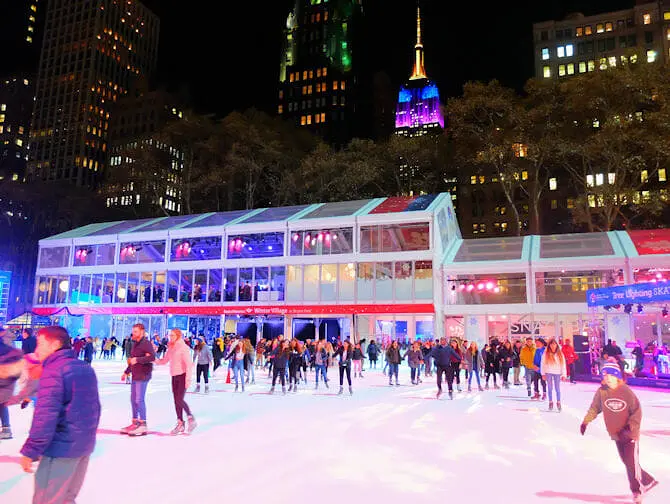 Skating in New York - Bryant Park