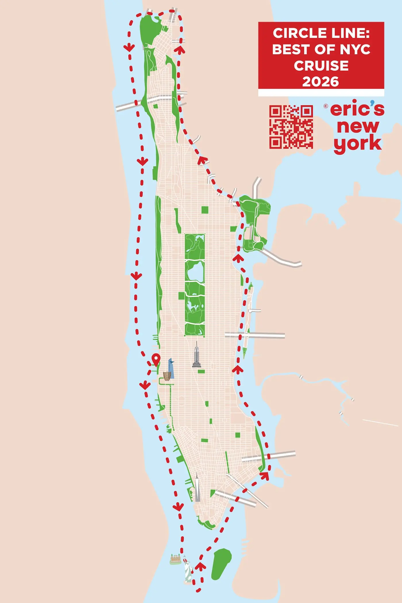 Circle Line Best of NYC Cruise - Route
