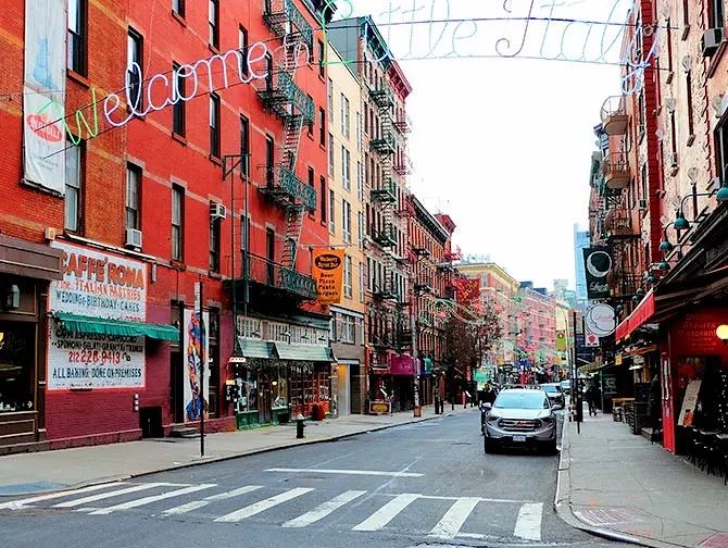 Things to see in Little Italy - Welcome Sign
