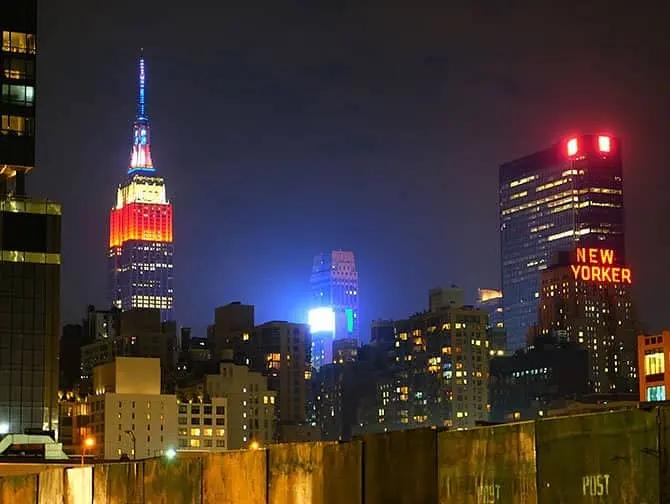 Things to see in Midtown Manhattan - Empire State Building at Night