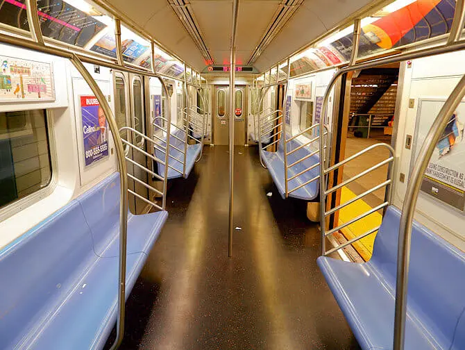 New York Subway Train Seats
