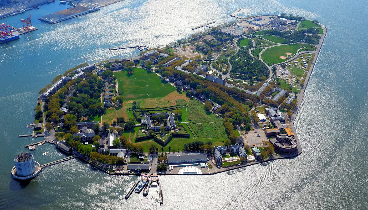 Things to see on Governors Island - Aerial View