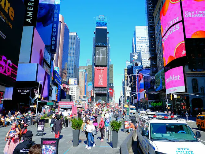 Things to see in Times Square - By Day
