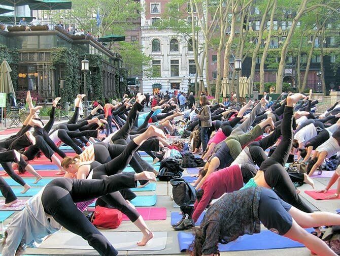Free Yoga in Bryant Park