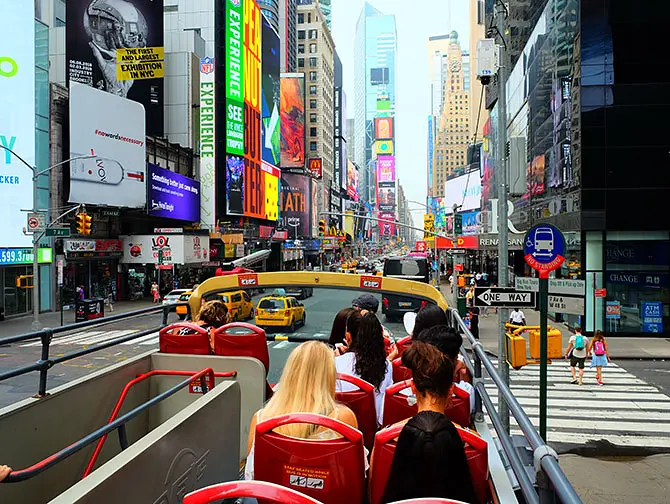 Big Bus in New York - On top