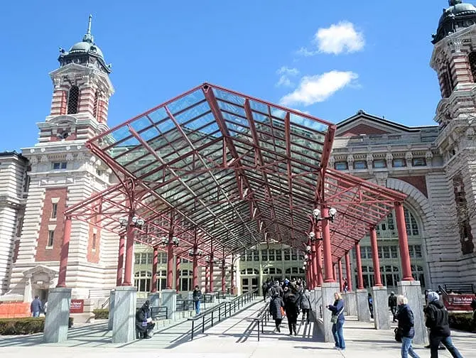 Ellis Island in New York Museum Entrance