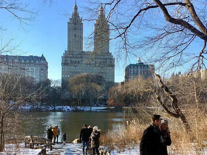 New Years Day in NYC - Ice Skating in Central Park