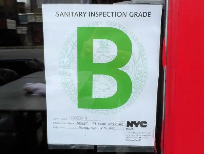 Grade B Restaurant in New York