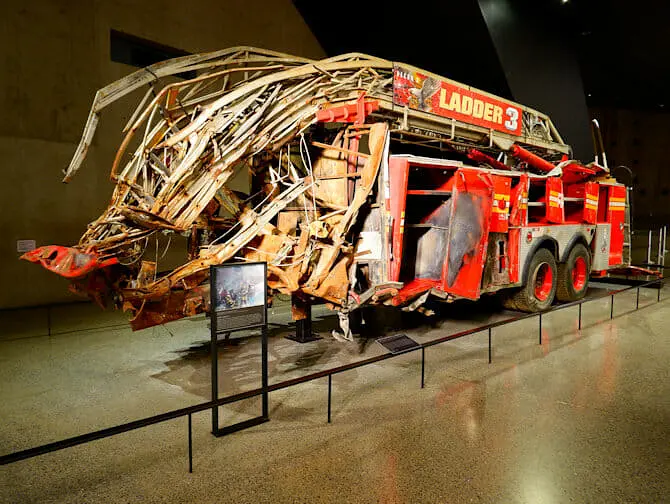 911 Museum in New York - Fire truck