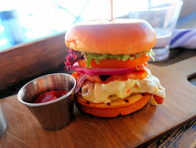 Dining with kids in NYC - Burger at Fridays