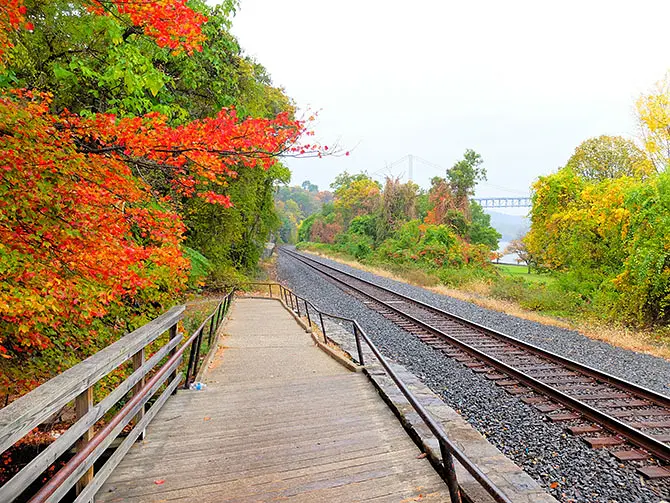Daytrip to Bear Mountain in New York - Train Track