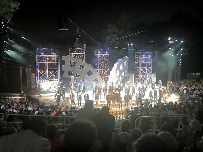 Shakespeare in the Park in New York - End of the Show