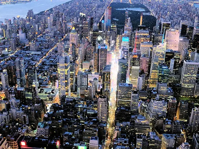 New York Night Helicopter Tour - Times Square