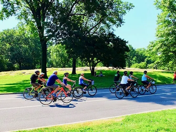Eco friendly New York trip Biking in Central Park