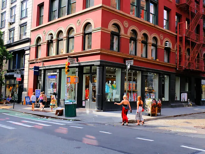 Shopping in SoHo Johnny Was
