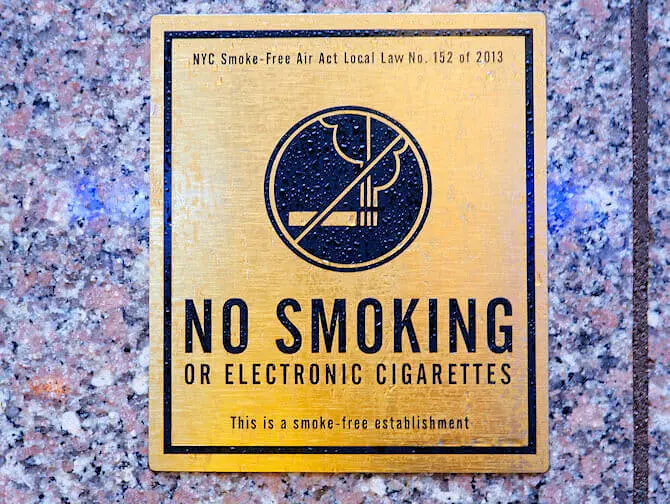 Smoking in New York No Smoking