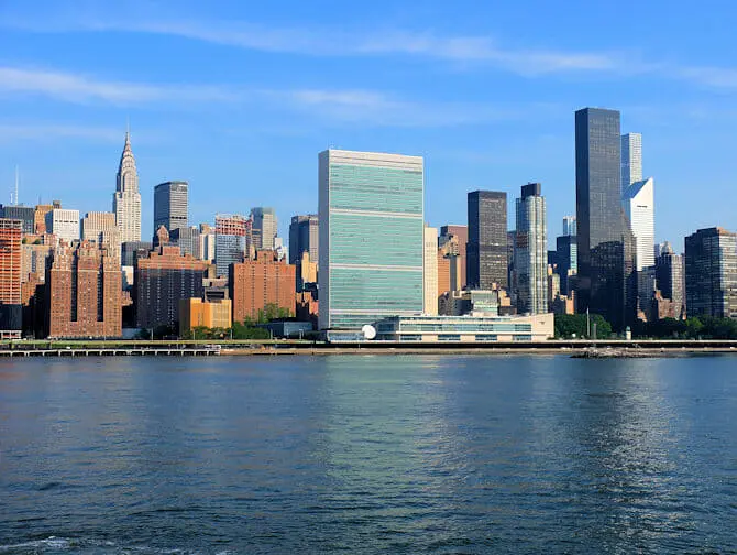 The United Nations in New York United Nations Chrysler Building