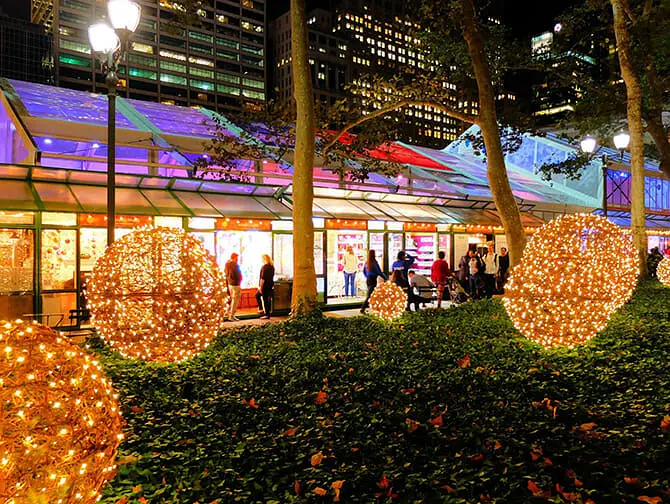 New York Holiday Markets - Bryant Park