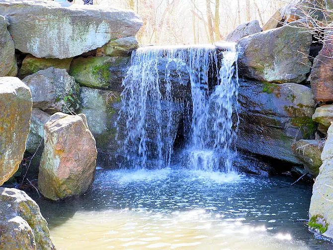 Central Park in New York Waterfall