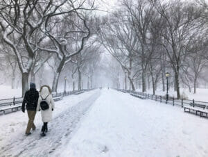 Snow in New York