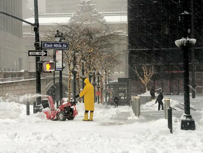 Snow in New York - NewYork.com.au