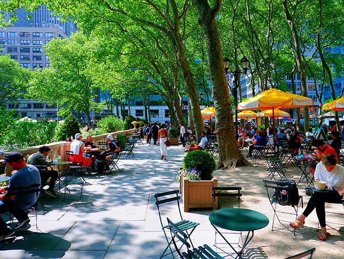 Bryant Park in New York - Atmosphere