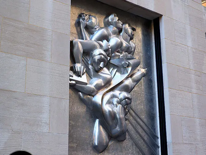 Rockefeller Center Tour - Art outside
