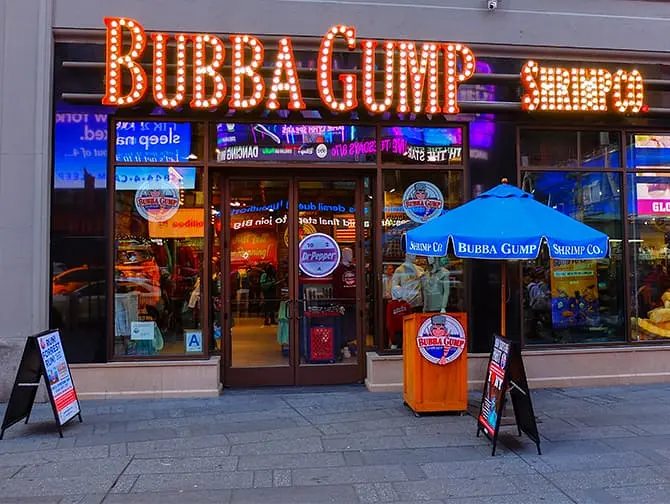 Theme Restaurants in New York Bubba Gump