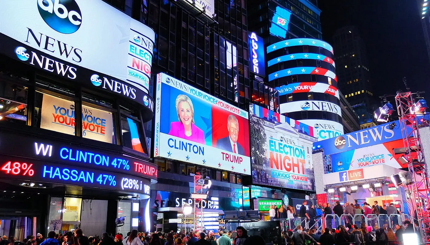 US Elections in New York - Times Square