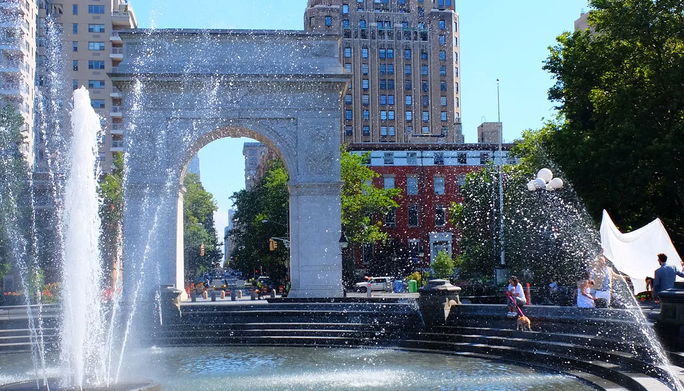 Greenwich Village in New York - Washington Square Park