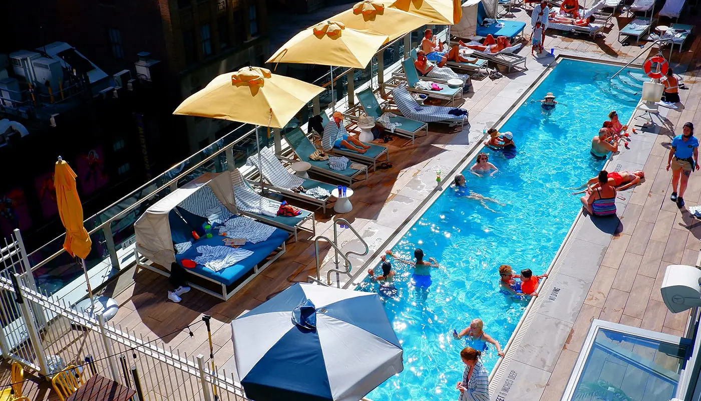 Hotels with pools in New York Margaritaville Resort Times Square