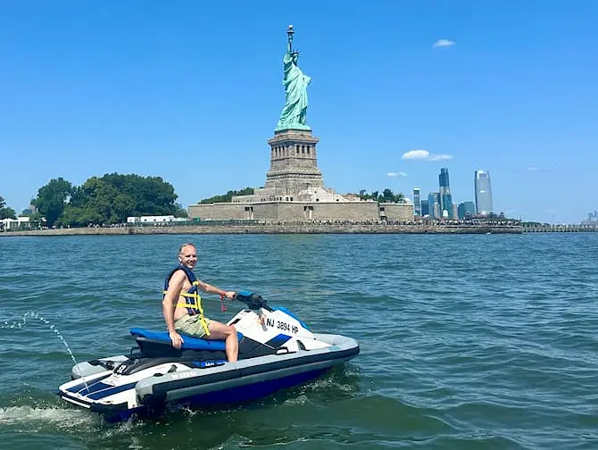 Jet skiing in New York