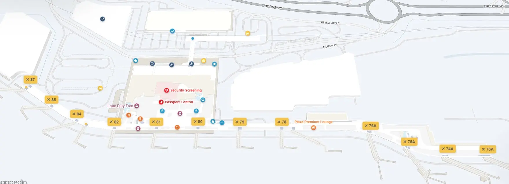 Flights to New York from Brisbane Australia - BNE Airport Map