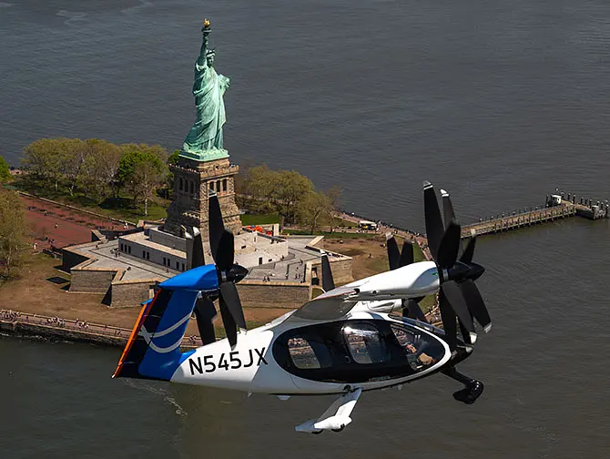 Joby Aviation Electric Air Taxi from JFK to Manhattan - Transfer and Sightseeing in one