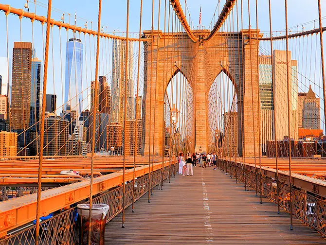 Walking Route DUMBO - Brooklyn Bridge in New York