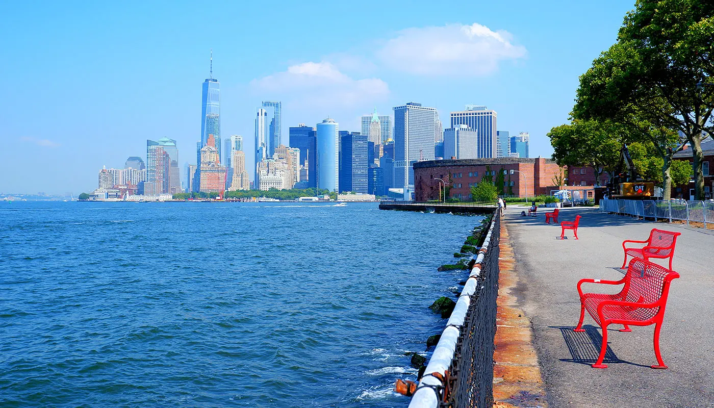 Walking Route Governors Island in New York -Impression of the Walking Route